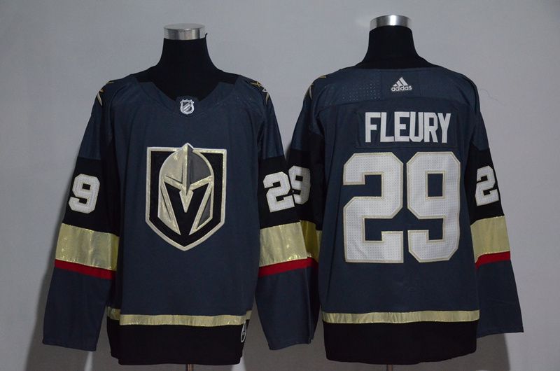 Women Vegas Golden Knights 29 Fleury Fanatics Branded Breakaway Home Gray Adidas NHL Jersey